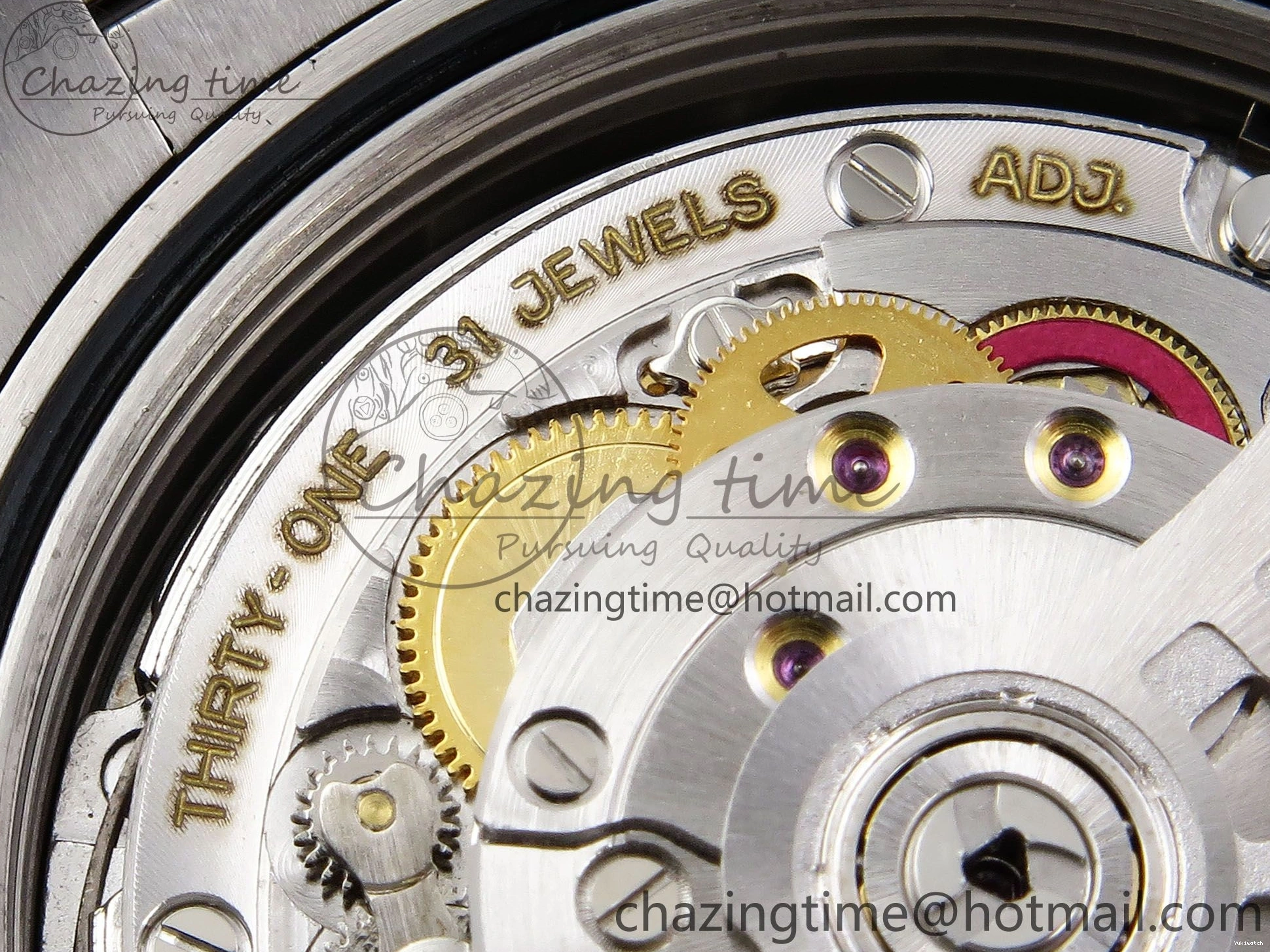 Stick Steel SS 40 Dial (Gain V3 Light JDF Weight) President Green DayDate on VR3255 904L Bracelet 0401